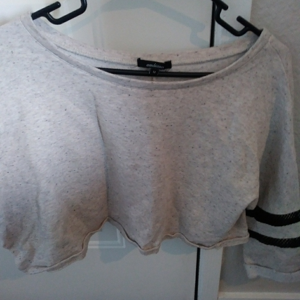 Light grey crop top